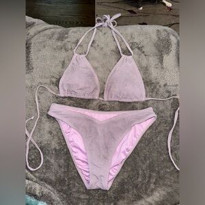 Bikini! purple glitter